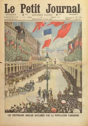 Staatsbesuch in Paris von König George V. und Königin Mary im April 1914, Titelblatt von 